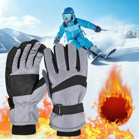 Gamivast Winter Gloves for Women & Men Fleece Lined Waterproof And Breathable Snow Gloves Touchscreen Anti-Slip Gloves for Running Driving Hiking
