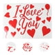 thumbnail image 5 of WORGEOUS 5 pegatinas de globos de boda para el día de San Valentín, calcomanías de globos decorativos (rojo), 5 of 7