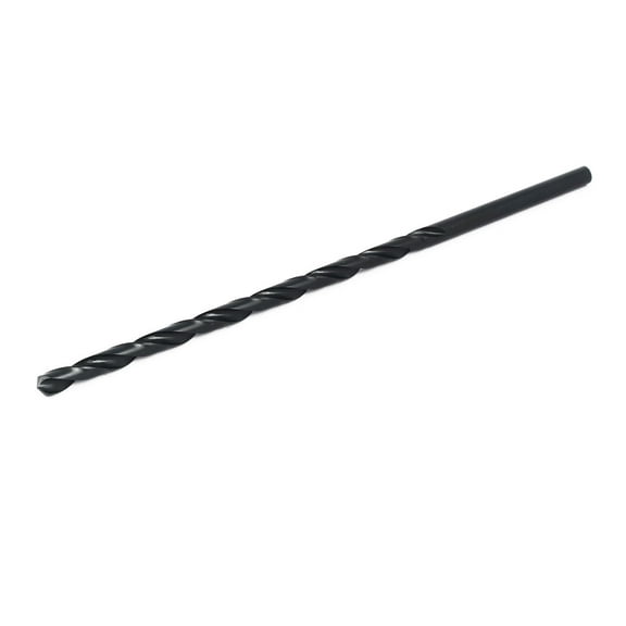 8mm Drilling Dia 250mm Length HSS Straight Round Shank Twist Drill Bit Black