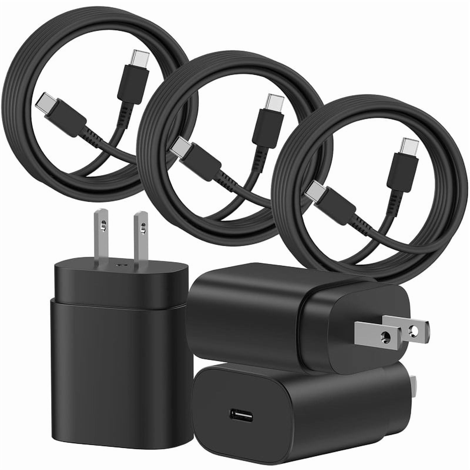 25W 3-Pack Samsung Super Fast Phone Charger, USB C Fast Charger, Samsung Charge Fast Charging Cord, Samsung Galaxy S25 S24 Ultra Charge 6FT Type C Charging Cable for Galaxy S25 Ultra/S25/S24/S23/S22