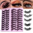 thumbnail image 2 of Happydeer 10 Pairs False Eyelashes Natural 3D Effect Multi-layer Thick Waterproof Eyes Make Up Long Lasting Fluffy Fake Eyelashes Make Up, 2 of 13