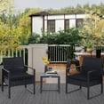 thumbnail image 2 of Outsunny 3PCS Patio Rattan Chair & Table Set, 2 of 10