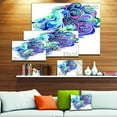 thumbnail image 4 of Design Art - Lion Bleu Art Abstrait, 4 of 4