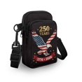 thumbnail image 3 of Chririnla American Flag Eagle Print Cell Phone Purse, 2 Layers Cross Body Side Case Polyester Adjustable Strap Crossbody Bag for Travel Shop, 3 of 10