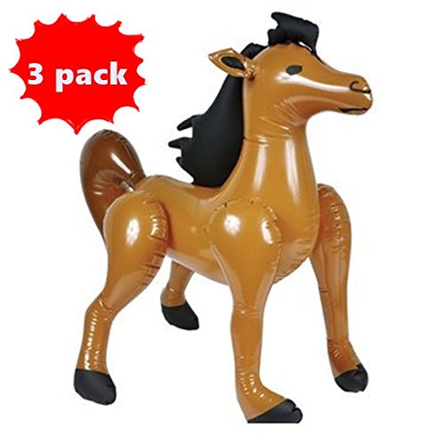 Set of 3 inflatable HORSES 36 inch inflate horse Farm Animal