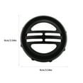 thumbnail image 2 of Housse de Corne de Moto en Alliage Professionnel Réutilisable Forme de Calandre Ronde Composants Décoratifs Accessoires Remplacement pour Bobber Noir, 2 of 8