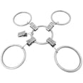 thumbnail image 4 of 30 PCS Curtain Rings with Clips, Strong Drapery Clips Hooks on Tension Rod Bracket, Interior Diameter Metal Eyelets Decorative Drapes Window Hangers, 4 of 8