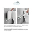 thumbnail image 3 of Transolid PPS1414UP-01PC Preston 14-in x 14-in Flip Up Shower Seat, White and Polished Chrome, 3 of 5