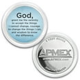 thumbnail image 3 of 1 oz Silver Colorized Round - APMEX (Serenity Prayer, Sky Blue), 3 of 4