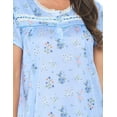 thumbnail image 5 of Casual Nights Women's Short Sleeve Nightgown Lace V-Neck Sleepshirt Night Dress, 5 of 5