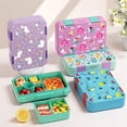 thumbnail image 7 of Bento Kids Lunch Box, 6 Compartments BPA Free Bento Box for Kids, Lunch Containers, Dishwasher Safe Back to School Snack Lunch Box, Ideal Portion Sizes on-the-Go Meal, Ages 3+,School(Green Patterne), 7 of 7