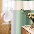 thumbnail image 3 of No Hook Shower Curtain, Sage Green Grey Ombre Shower Curtains for Bathroom with See Through Top Window, Farmhouse Gradient Minimalist Waterproof & Washable Bath Curtain Stand Up Stall 36"x72", 3 of 9