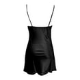 thumbnail image 7 of Ujnder Women's Nightgown with Built in Bra Sleeveless Sleepshirt Comfortable Strap Dress Summer Wear Black M, 7 of 7
