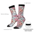 thumbnail image 2 of Yiaed Cartoon Hearts Print Great elasticity Crew Socks Sports socks for Men and Women, 2 of 5