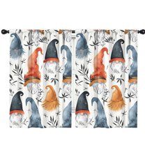 Blackout Kids Curtains,Multicolor Christmas Gnome Pattern Childrens Insulated Curtains Set Of 2,Bedroom Essentials,Toddler Room Decor 42"x63"