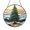 Stained Glass 7.87 Inch, variant on Stained Glass Style Evergreen Window Hanging – Nature Landscape Decor
