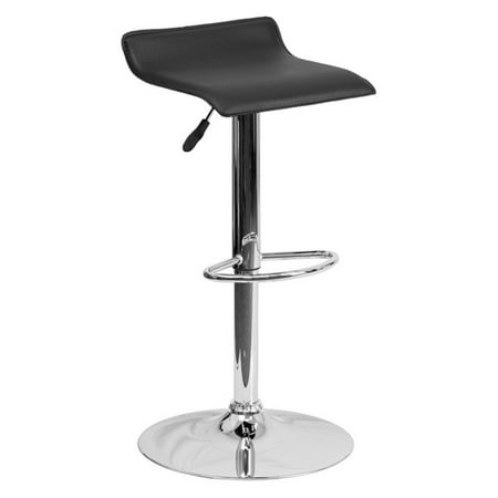 Flash Furniture Contemporary Vinyl Adjustable Height Barstool with Chrome Base, Multiple Colors