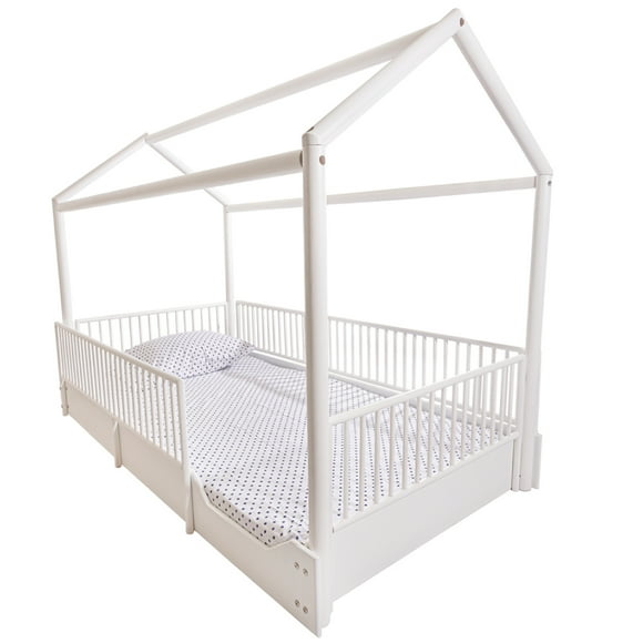 Cama Casa De Madera Montessori Individual