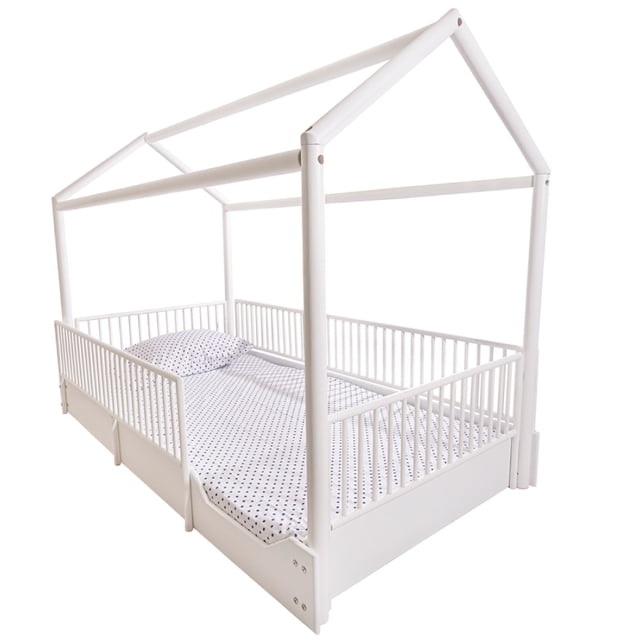 Cama Casa De Madera Montessori Individual