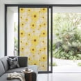 thumbnail image 3 of Farmhouse Daisy Window Privacy Film, Spring Watercolor Yellow White Floral Beige Static Cling UV Sun Blocking Tint Film Heat Control Windows Films for Bedroom Bathroom, Window Stickers 35.4"x78.7", 3 of 7