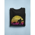 thumbnail image 3 of Cheetah And Yeti Sunset Retro   Sweatshirt Men -Image by Shutterstock, Male XX-Large, 3 of 4