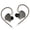 Gray Standard, variant on YIGSECU Dynamic Bass In Ear Corded Headphones Metal Shell Headsets For Long Time Use