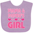 thumbnail image 3 of Inktastic Yiayia and Papou Girl Granddaughter Girls Baby Bib, 3 of 4