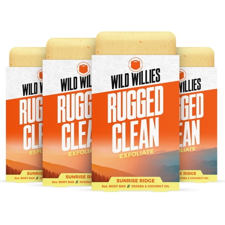 Wild Willies Rugged Clean Soap Bar, Sunrise Ridge, 4 Pack