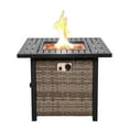 thumbnail image 6 of Sol Living Basel 30” Outdoor Propane Fire Pit Table 50,000 BTUs Outdoor Fire Pit Propane Metal Patio Fire Pit with Lava Rocks & Lid Durable Firepits for Outside & CSA Certified Outdoor Fireplace, 6 of 8
