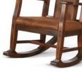 thumbnail image 4 of Odel Rocking Chair- Faux Leather Seat and Back- Dark Chocolate Brown, 4 of 13