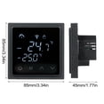 thumbnail image 3 of Thermostat,Underfloor Temperature 85-250v Led Screen With Led 16a Wall With Led Screen With Room Underfloor, 3 of 7