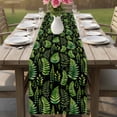 thumbnail image 4 of Spring Leaves Table Runner 108 Inches, Pastoral Garden Botanical Black Bed Runner Dresser Scarves Tabletop for Indoor Outdoor Parties/Ceremony/Banquet, 13"x 108", 4 of 8