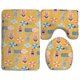 thumbnail image 1 of ABPHQTO Playa amarilla Juego de alfombras de baño de 3 piezas Alfombra de baño Alfombra de contorno y tapa de inodoro ABPHQTO Cont-CHAPPLE-38003, 1 of 2