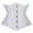 White, variant on ,Underbust Corsets for Women Black Corset Tops Waist Trainer Fashion Bustier Plus Size Corsets Black XXXXXL