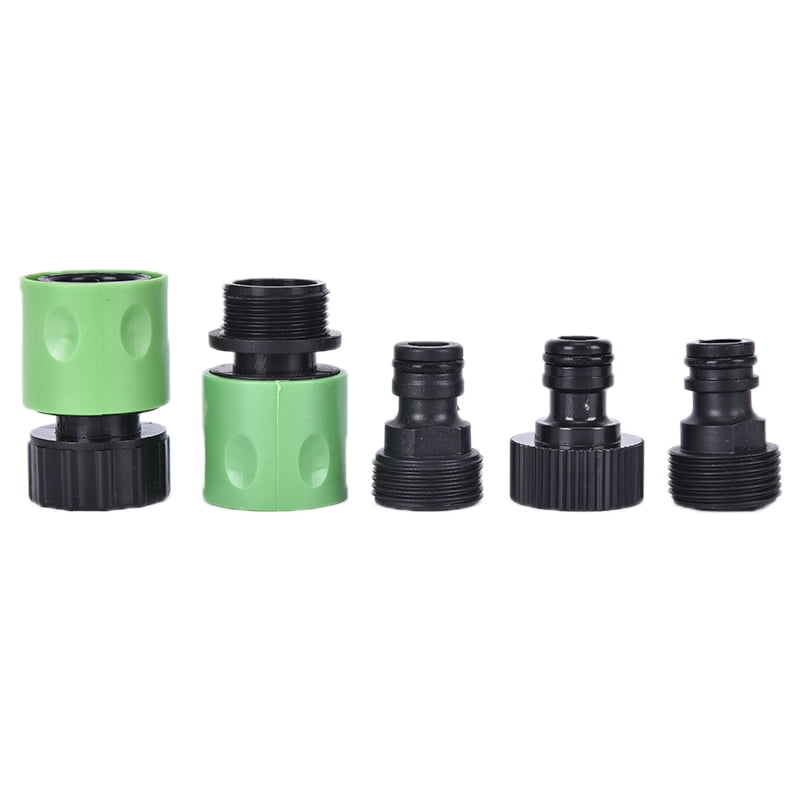 5x Water Hose Fitting Pipe Joint Tube Garden Tap Quick Connector Adaptor SQ