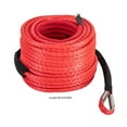 thumbnail image 3 of 3/8"x100ft Synthetic Winch Rope 23809lbs Recovery Cable Winch Line for Truck SUV Black/Red, 3 of 31