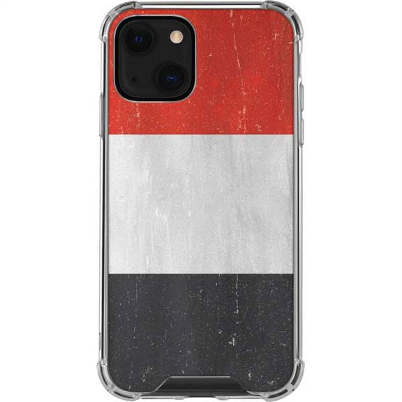Skinit Countries of the World Yemen Flag Distressed iPhone 13 Clear Case