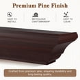 thumbnail image 7 of Kincubow 72 inch White Fireplace Mantel Shelf, Floating Wood Wall Mounted Shelf with Hidden Heavy Duty Bracket for over fireplace, Walnut Finish, 7 of 7