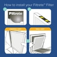 thumbnail image 2 of Filtrete 16x25x1 Air Filter, MPR 600, MERV 7, Clean Living Dust Reduction 3-Month Pleated 1-Inch Air Filters, 6 Filters, 2 of 9