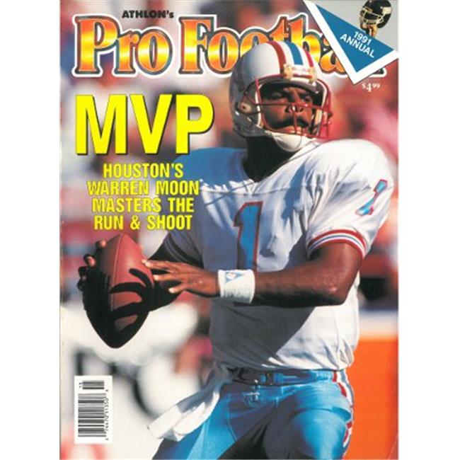 Athlon CTBL-012539 Warren Moon Unsigned Houston Oilers Sports 1991 NFL Pro  Football Preview Magazine 