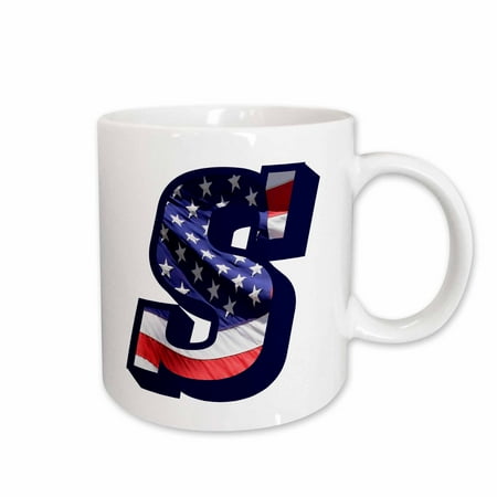

3dRose American Flag S Ceramic Mug 15-ounce
