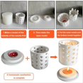 thumbnail image 4 of Gypsum silica gel mold House ring candlestick mold B, 4 of 5