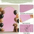 thumbnail image 3 of YOPINCO Pink Princess Party Arch Backdrop Striped Arch Spandex Stretch Backdrop Stand Cover for Wedding Birthday Banquet Boys Girls Shower Ceremony Decoration 3.28×5.9ft, 3 of 7