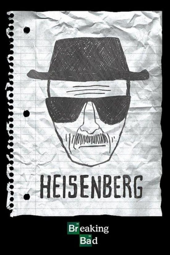 Breaking Bad Heisenberg Sketch Poster by (24 x 36)