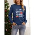 thumbnail image 4 of Anbech This is My Christmas Movie Watching Shirts for Women Long Sleeve Graphic Tee Shirt with Coffee Plaid Printed Tees, 4 of 5