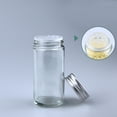 thumbnail image 4 of Glass Spice Jars, Empty Spice Bottles with Shaker Lids and Airtight Metal Caps Condiment Pots, Salt & Pepper Shaker Container Fits in Home,Kitchen,Barbecue, 4 of 5