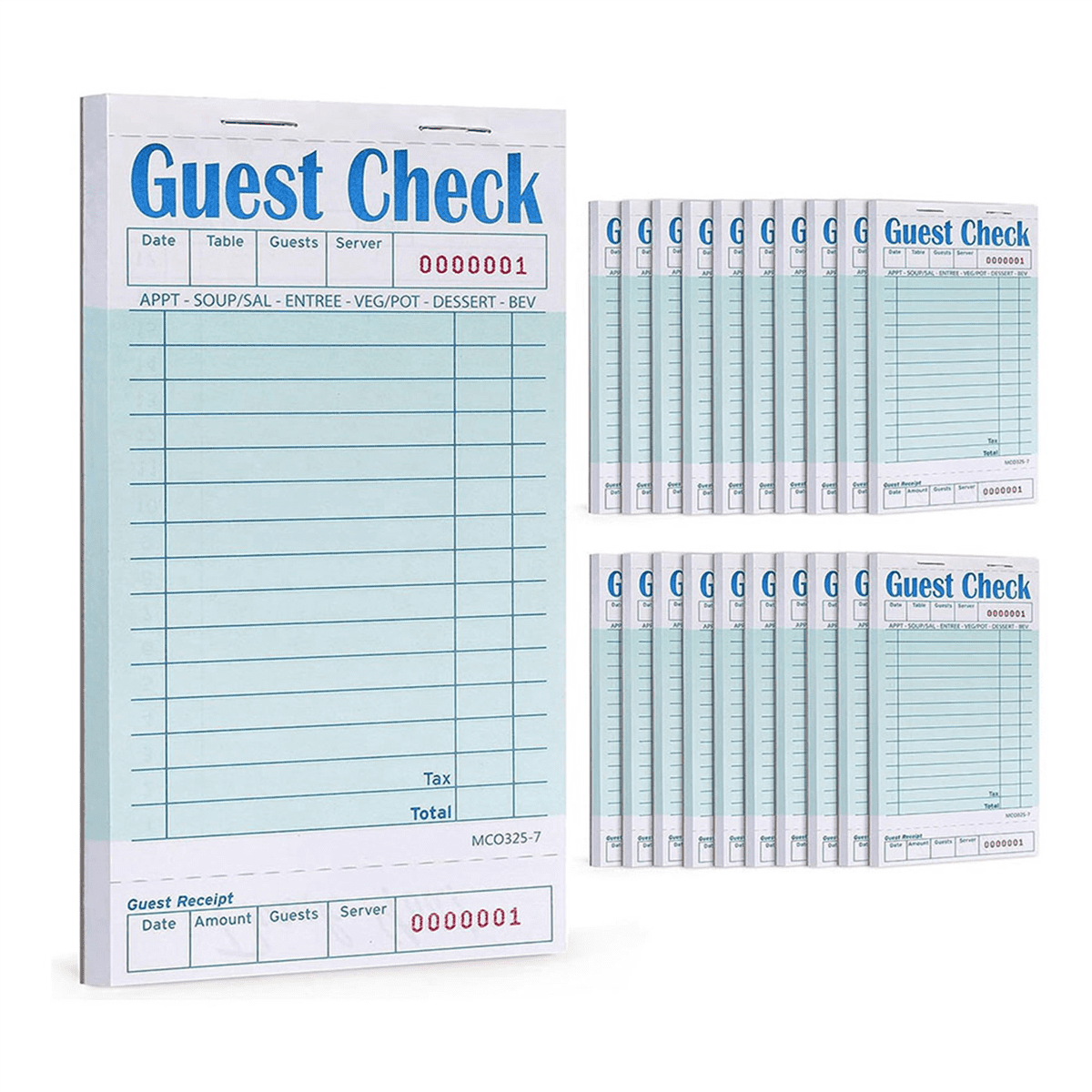 Guest Checks Book 40Pack,Server Note Pads,Waitress Accessory Wiring Pads,Restaurant Supplies Order Pads 2000 Count Total
