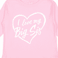 thumbnail image 4 of Inktastic I Love My Big Sis in White Chalk Heart Boys or Girls Long Sleeve Toddler T-Shirt, 4 of 5