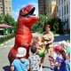 thumbnail image 2 of Disfraz inflable de dinosaurio Piamif para adultos, T-Rex, cosplay rojo, 2 of 9