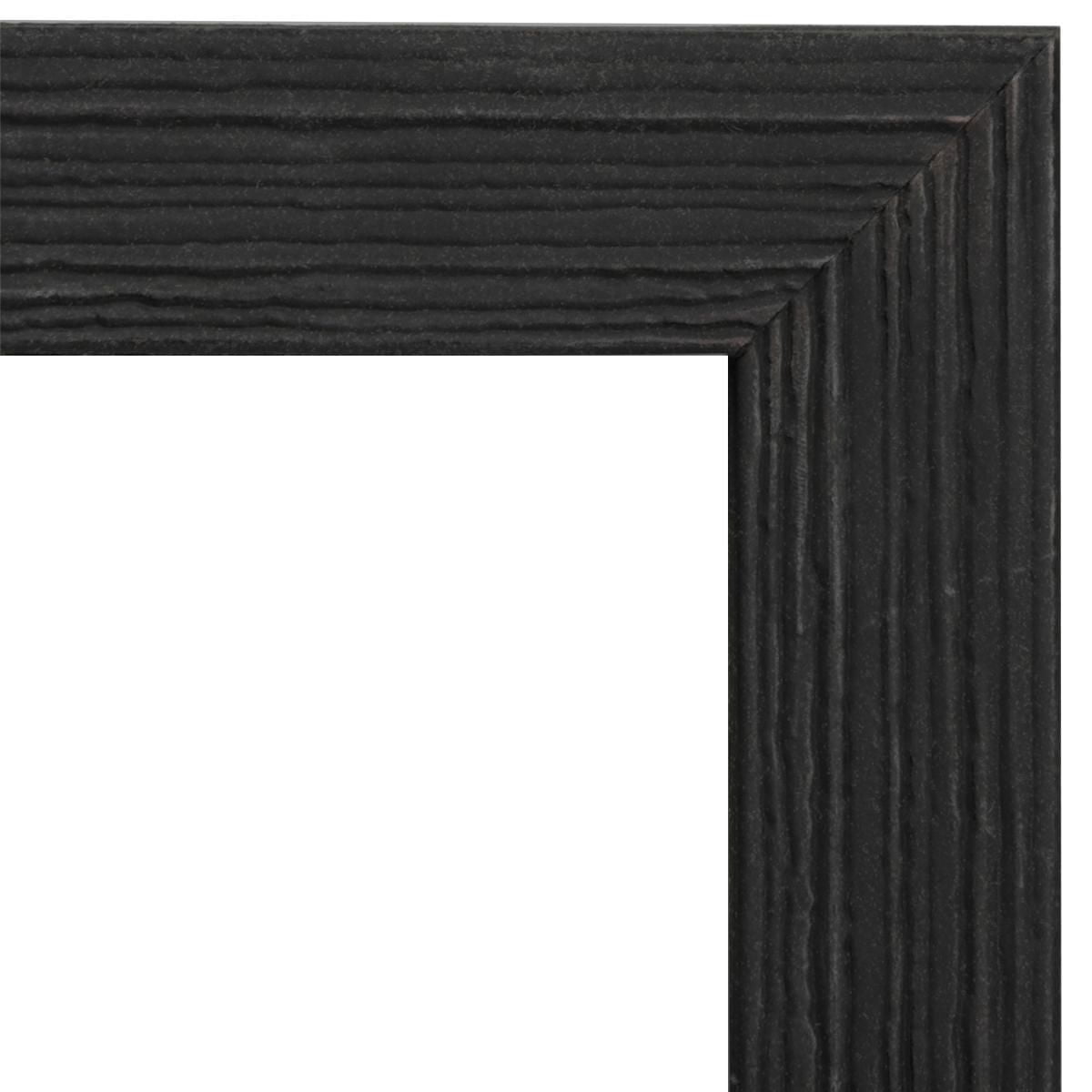 Hometrends Ultima Brush Wall Mirror, Rectangular Mirror, 16.50x19.50in, Brushed Black